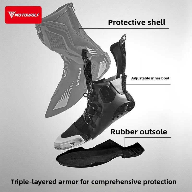 Riding Boots – Off-Road Motorcycle Racing Boots, Anti-Slip & Protective Touring Shoes