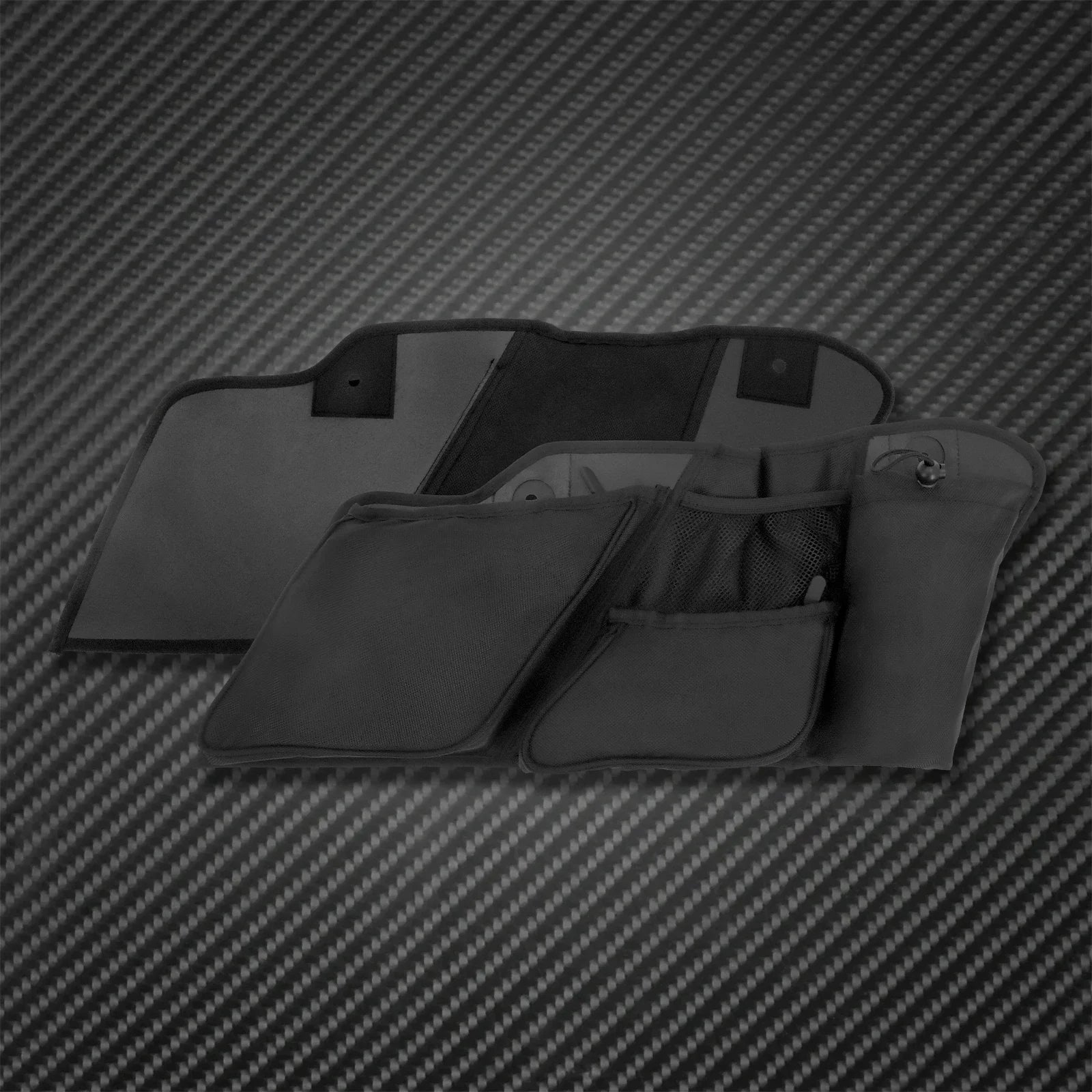 MACTIONS Motorcycle Inner Tool Bags Liners Organizer Storage Saddlebag for Harley Touring Road King FLHR Street Glide Electra Glide FLHX 2014-Up – Nylon (1 Pair)