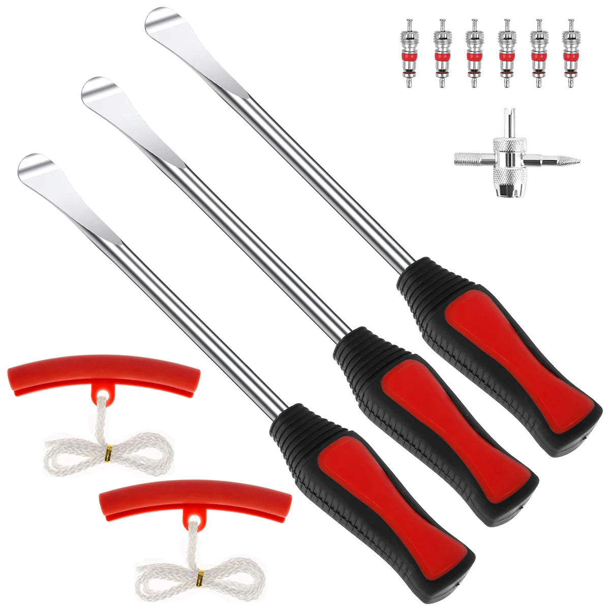 Motorcycle Tire Lever Spoon Kit – Style 1 (4pcs / 6pcs) or Style 2 (13pcs) – 14.5in Tire Irons – $23–30