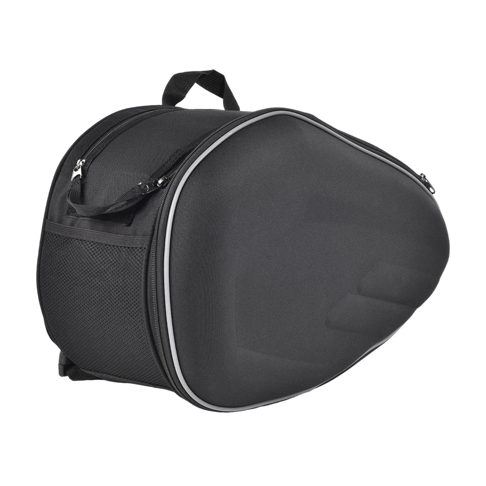 oezrefit 2PCS Universal Fit Motorcycle Pannier Bags Luggage Saddle Bags Side Storage Fork Travel Pouch Box Motorcycle Side Helmet Riding Waterproof 36L-58L with Rain Cover – Black