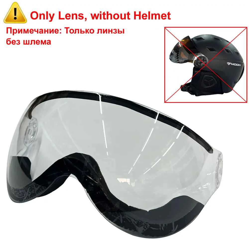 Ski and Snowboard Helmet with Integrated Goggles