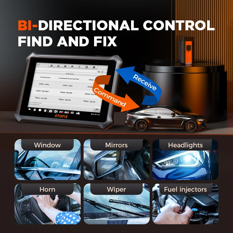 OTOFIX D1 Lite Bi-Directional OBD2 Scanner – 38+ Resets – All System – FCA SGW – DoIP + CAN FD – 7" Android Tablet – 2-Year Free Update – $518