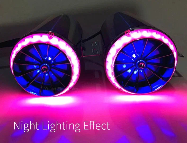 Motorcycle Speakers – Electric Exhaust Pipe Audio System, IP66 Waterproof