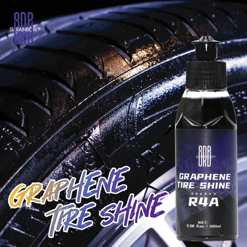 Graphene Acrylic Tire Shine Spray Coating – No Sling Long-Lasting Deep Black UV Protection Dirt Repellent – 100ml / 473ml – $10–42