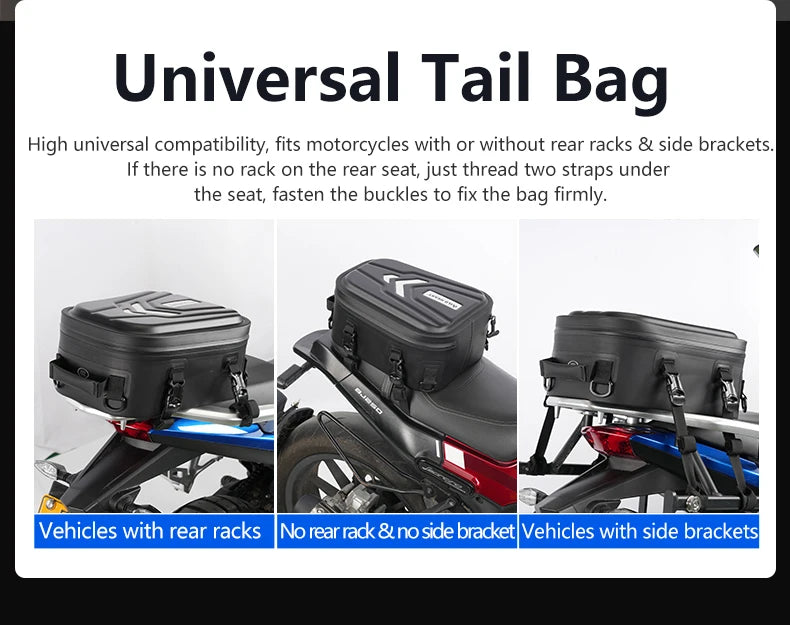 Motorcycle Backpack – Waterproof Multi-Function Rider Storage Bag