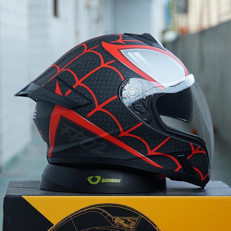 Full Face Motorbike Helmet for Men and Women DOT Approved