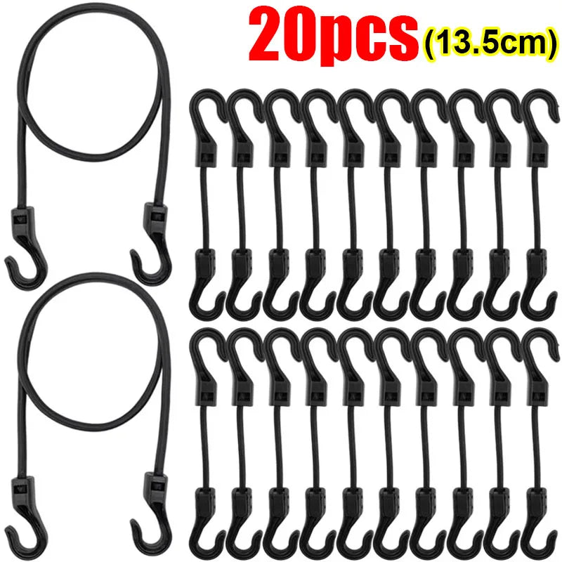 Bungee Straps – Heavy Duty Elastic Tie Down Straps with Hooks