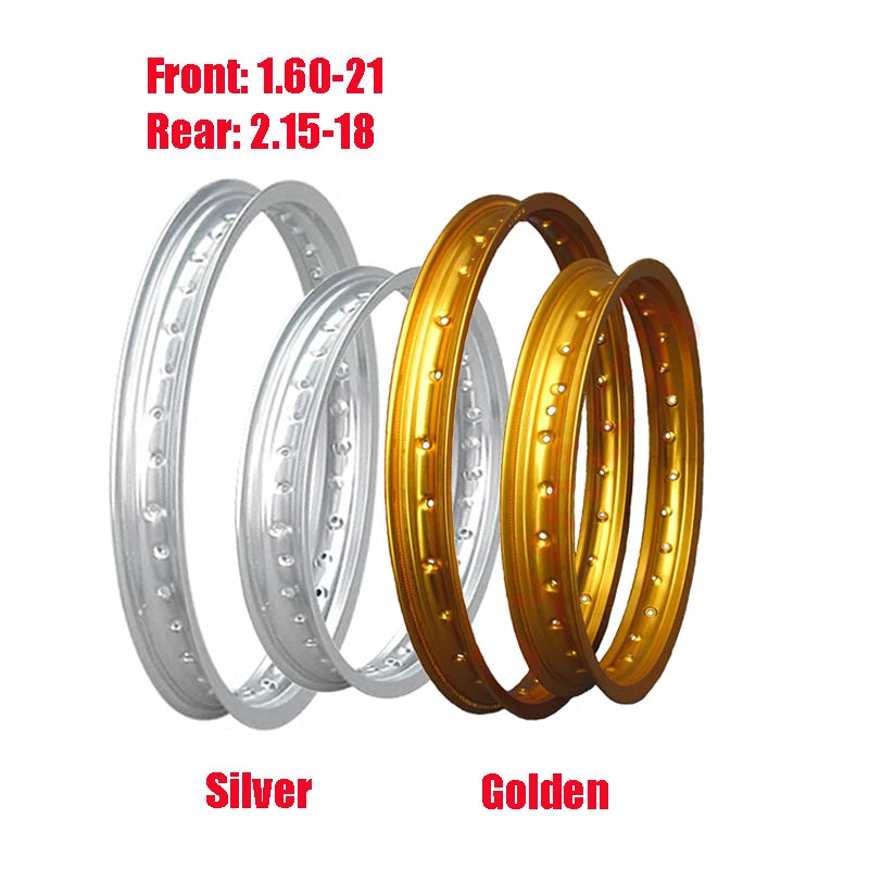 Modified Motorcycle Aluminum Alloy Wheel - Silver