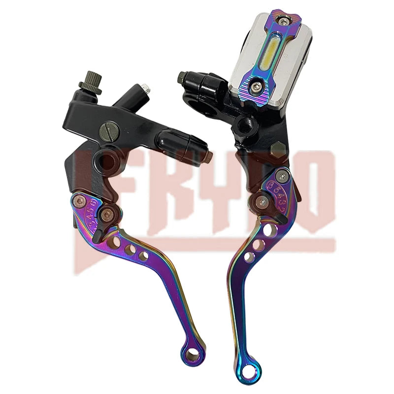 Universal 22mm Hydraulic Brake Master Cylinder & Clutch Lever Full Kit – CNC Aluminum – Honda / Yamaha – 6 Colors – $37–$42