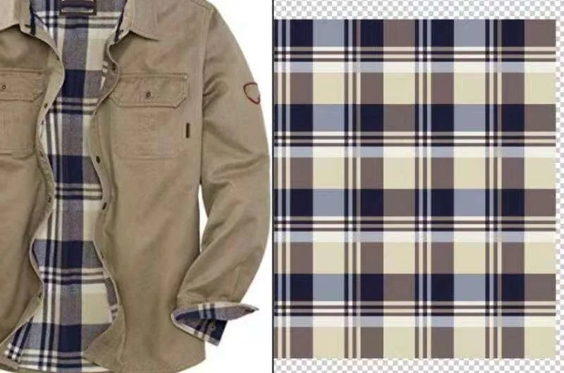 Retro Workwear Style Jacket with Multiple Pockets