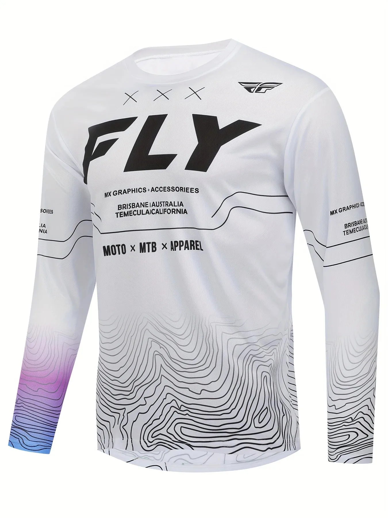 Aerodynamic Motorcycle Racing Suit Quick Dry Long Sleeve Riding Jersey 3D Printed Process Breathable for Sports Wear Cycling