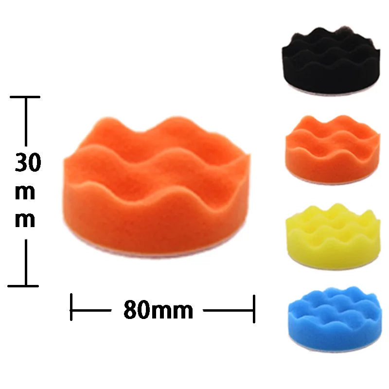 11pcs 3-Inch Foam Polishing Pad Set – Car & Motorcycle Waxing Polishing Sealing – Multi-Grade Sponge Buffer – Machine Compatible – $15
