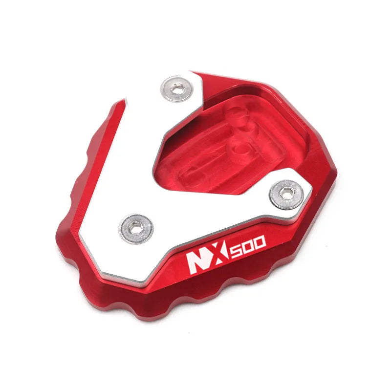 For Honda NX500 NX 500 NX400 NX 400 2024-2025 Motorcycle CNC Kickstand Foot Side Stand Extension Pad Support Plate – YOLENSE CNC Aluminum Gold Red Black Titanium Blue NX500 NX400