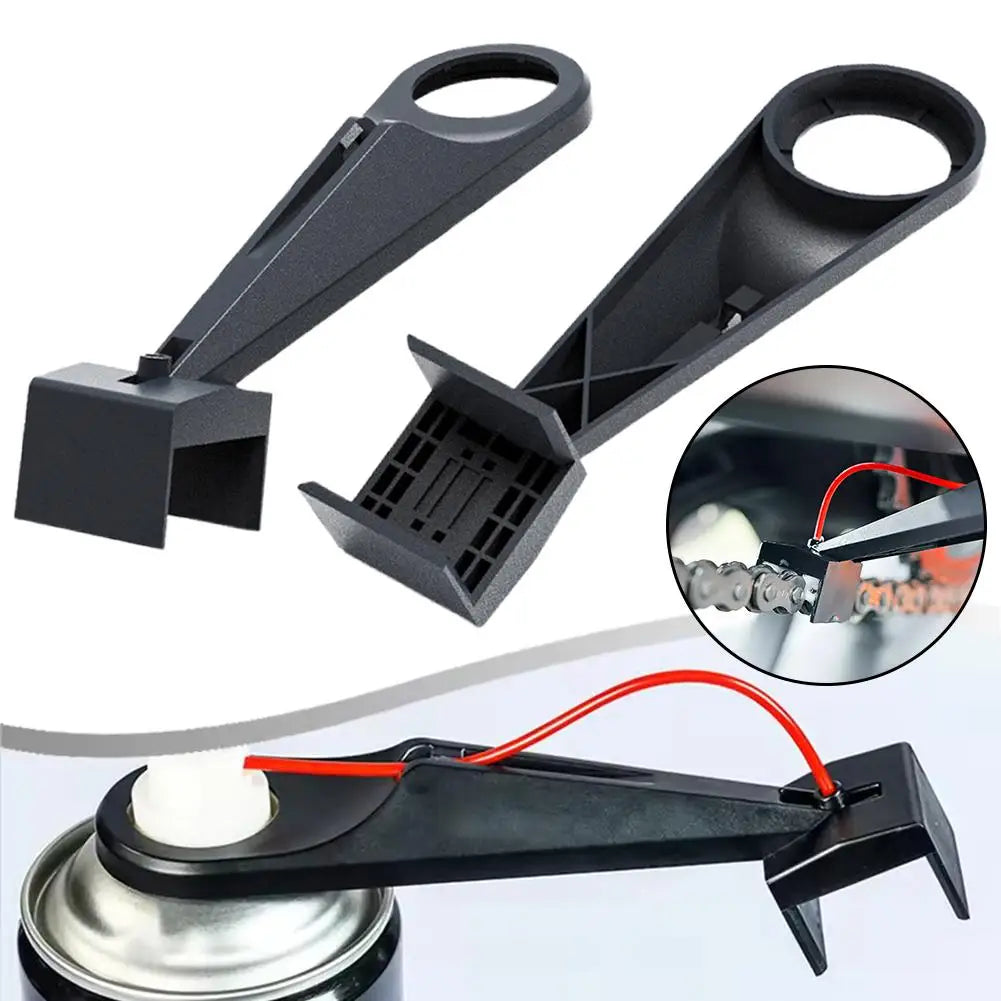 Motorcycle Chain Cleaner Tool Kit for Bike Maintenance Dirt Removal Lubrication with Wax Applicator, Brush Attachment