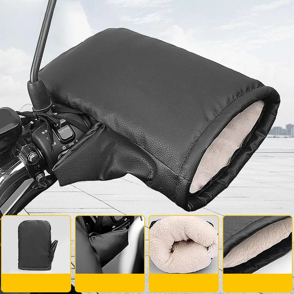 PU Handlebar Muffs Windproof Waterproof