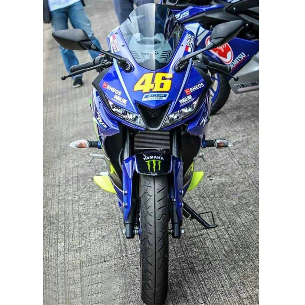 Motorcycle Sport Racing Windshield Windscreen Deflector Visor Viser for YZF R15 V3.0 2019 2020 2021 YZF-R15 V3 YZF R125 YZF-R125 – MIXTER PC Plastic Black Smoke Transparent Silver Carbon Rainbow