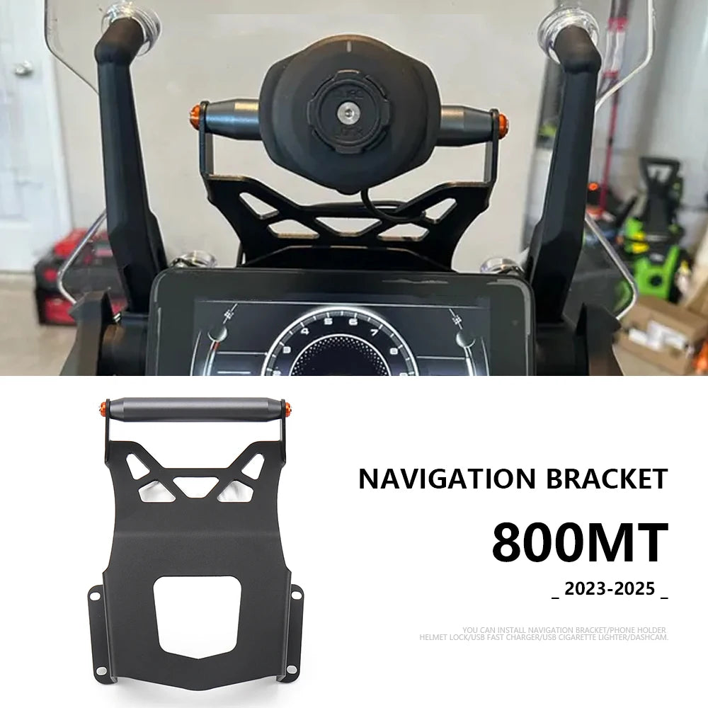 For CFMOTO 800MT 800mt 800 MT 2023 2024 2025 Motorcycle Front Wireless charging Mobile Phone Navigation Bracket GPS Mount