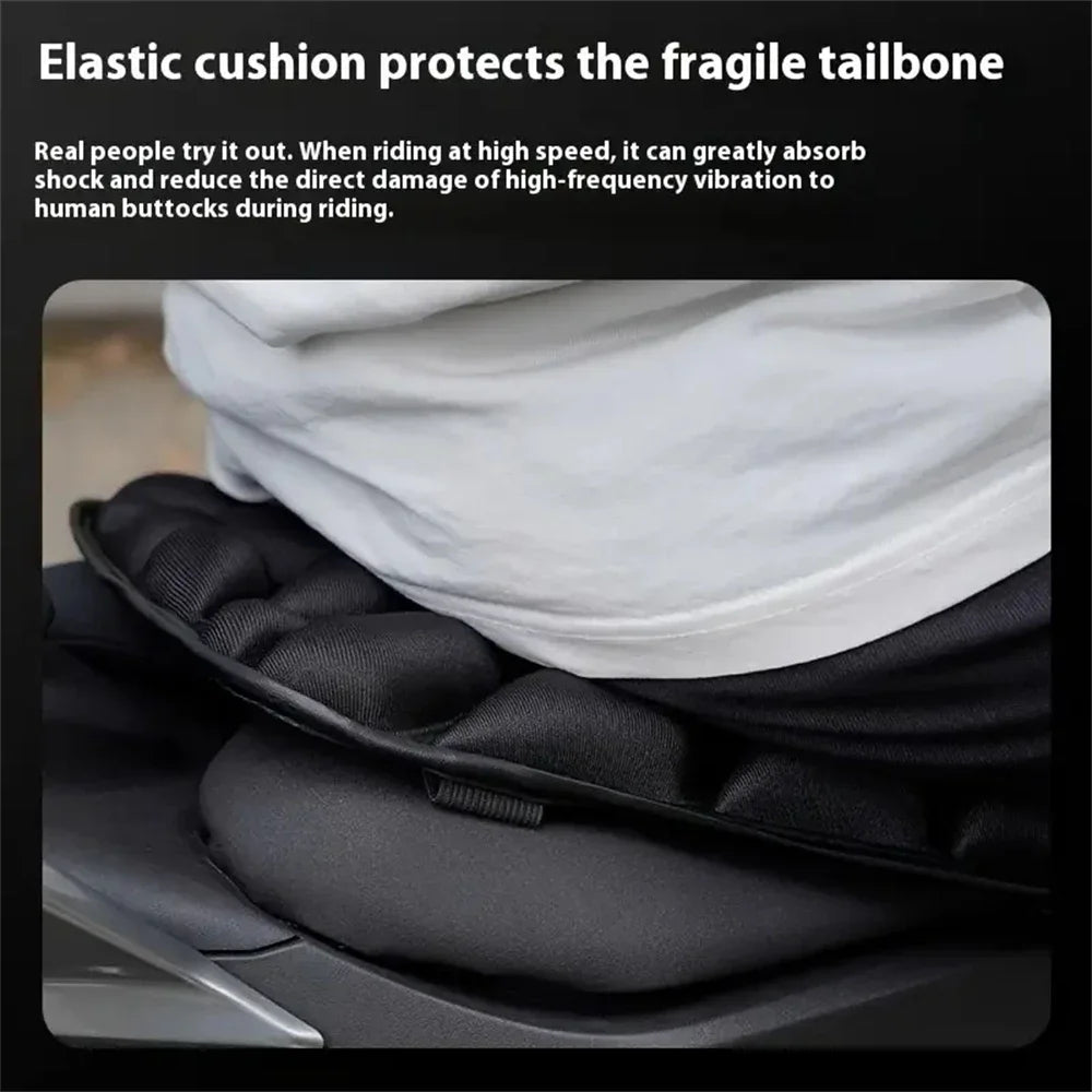 Universal Thickened Shock-Absorbing Motorcycle Electric Bike Seat Pad Heat Insulation Comfort Cushion for Riding