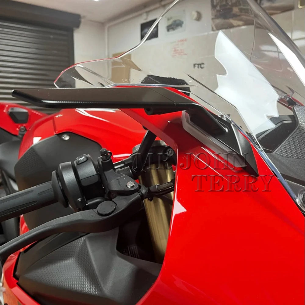 Motorcycle Rearview Rear View Side Mirrors With LED Turn Signal Light For BMW S1000RR S1000 RR S 1000 RR s1000rr 2019-2026