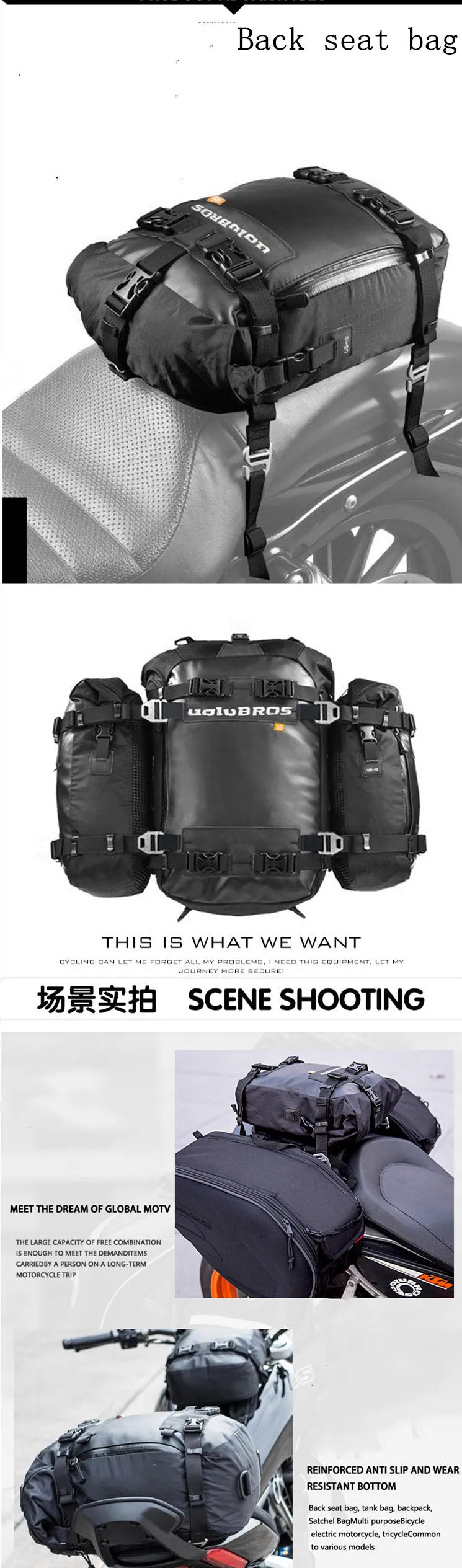 Motorcycle Backpack – Uglybros Waterproof 10L/20L/30L Riding Bag