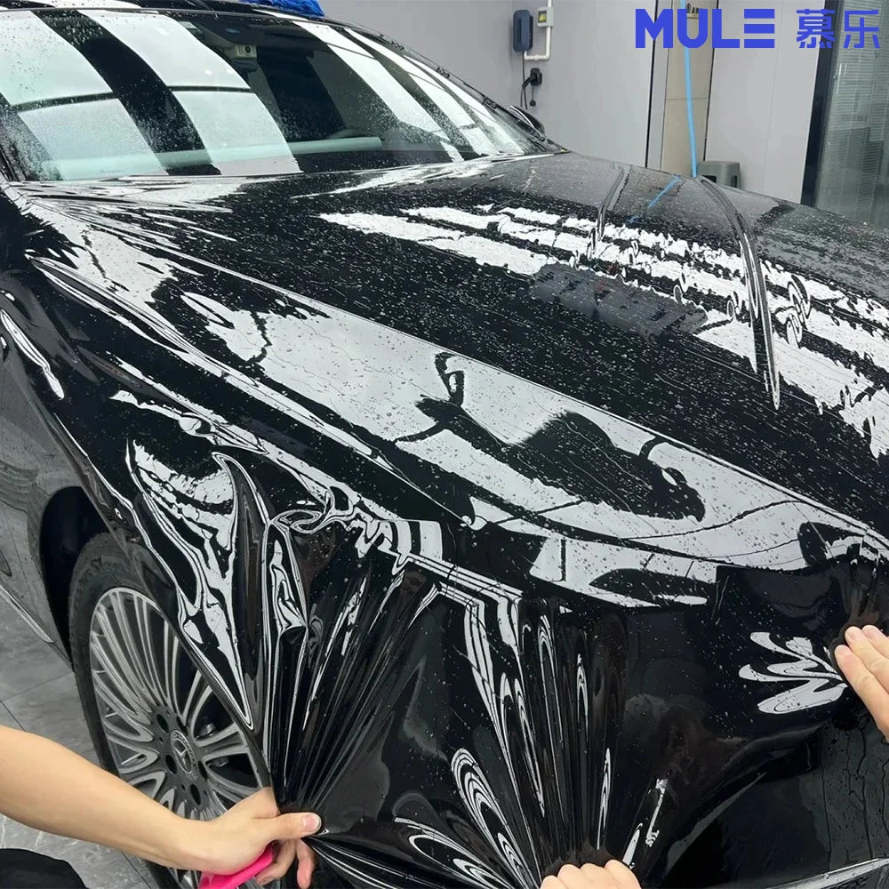 Piano Black Glossy PVC Vinyl Wrap Film – Scratch Resistant Bubble-Free Self-Adhesive – Car Motorcycle Laptop – 10–50cm Wide – $8–48