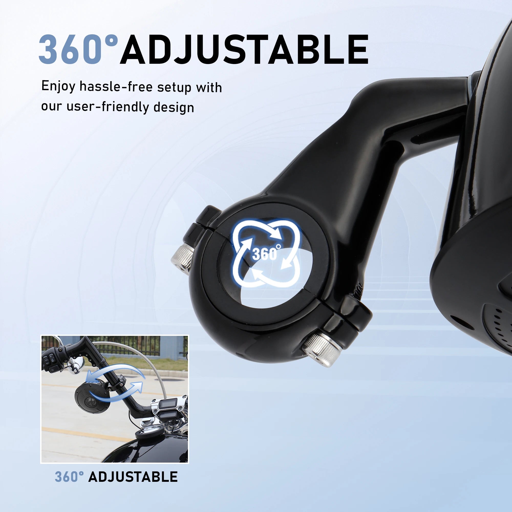 Motorcycle Speakers – 1000W Bluetooth 4-Channel Full-Range Stereo