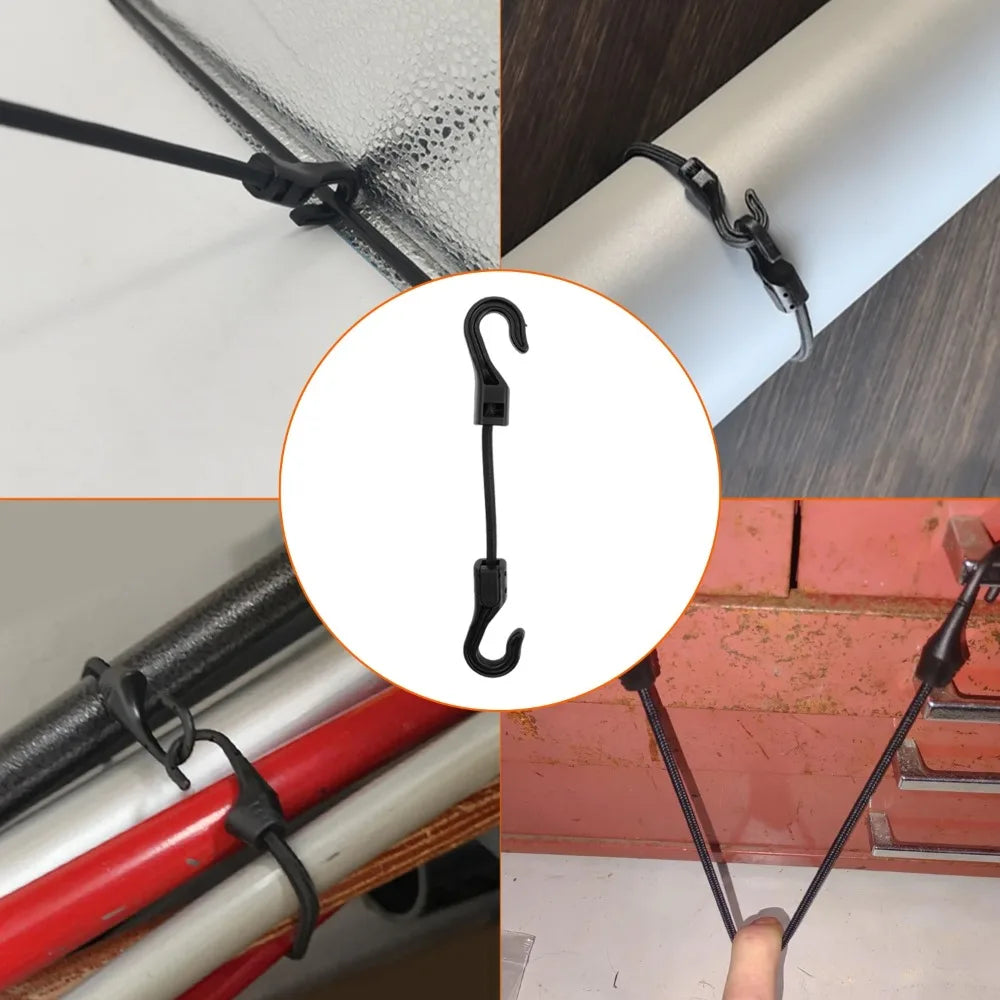 Bungee Straps – Heavy Duty Elastic Tie Down Straps with Hooks