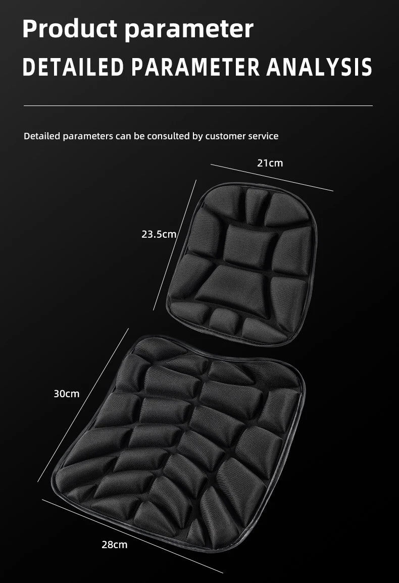 Motorcycle Seat Pad 3D Comfort Gel Cushion Seat Breathable Universal Shock Absorbing Seat Cover for Advanced Mountain