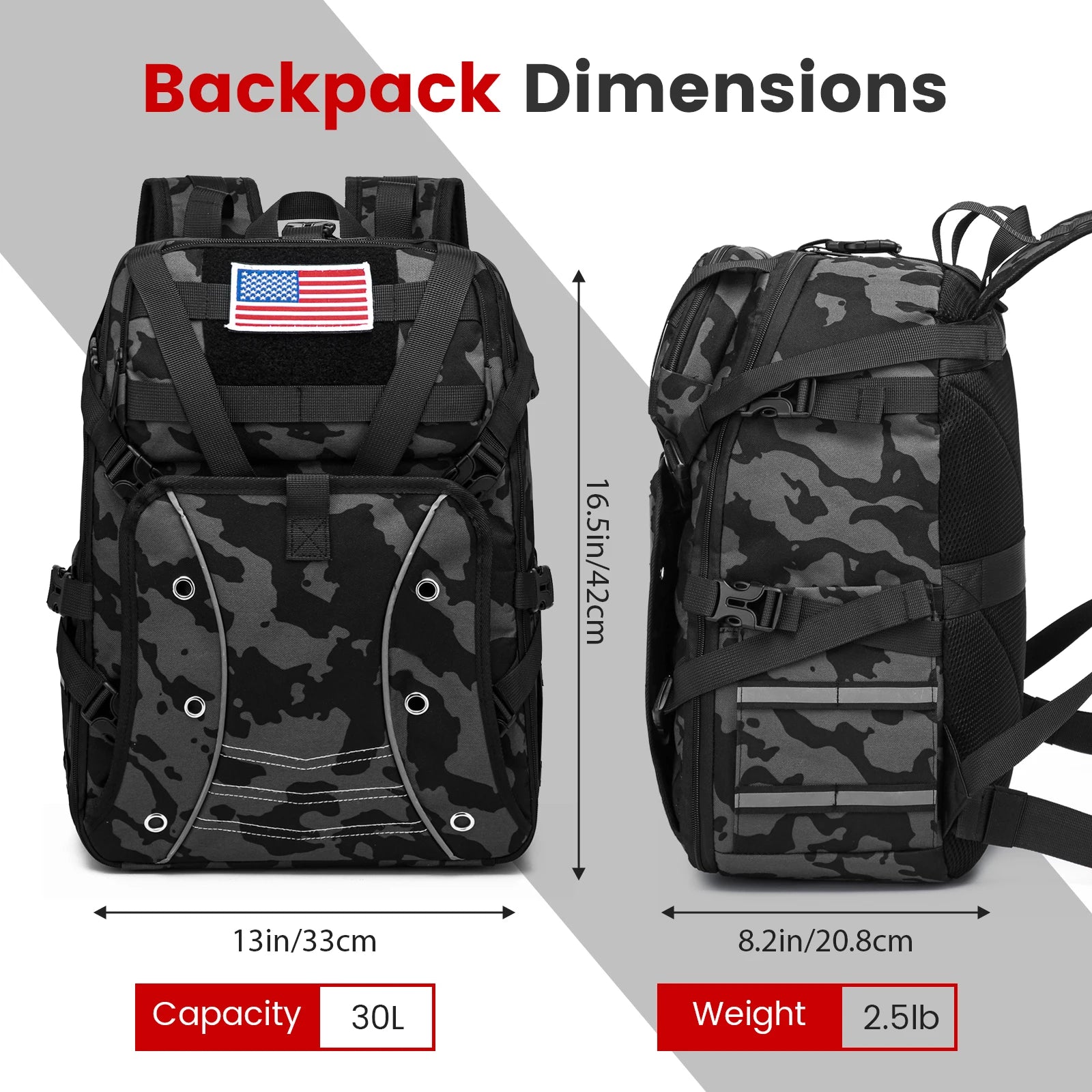 Motorcycle Backpack – 30L Multifunction Helmet & Riding Storage Bag