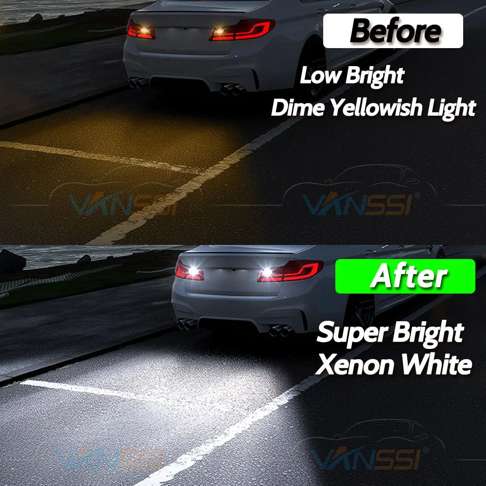LED Turn Signal Bulbs – 2500LM W16W WY16W 921 T15 CANBUS LED Bulbs