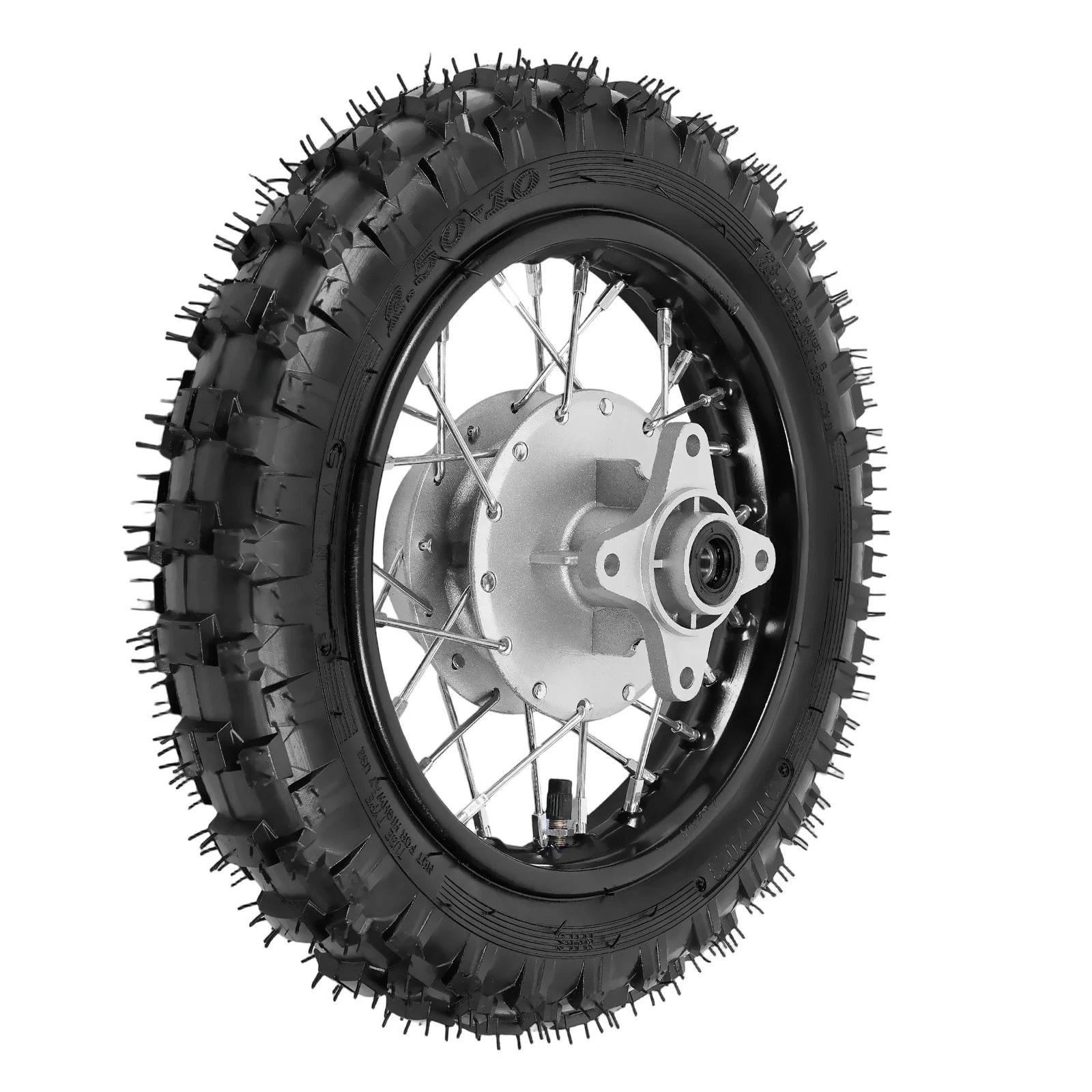 Dirt Bike Tires – 2.50-10 Front & Rear Wheel Rim Tire Assembly