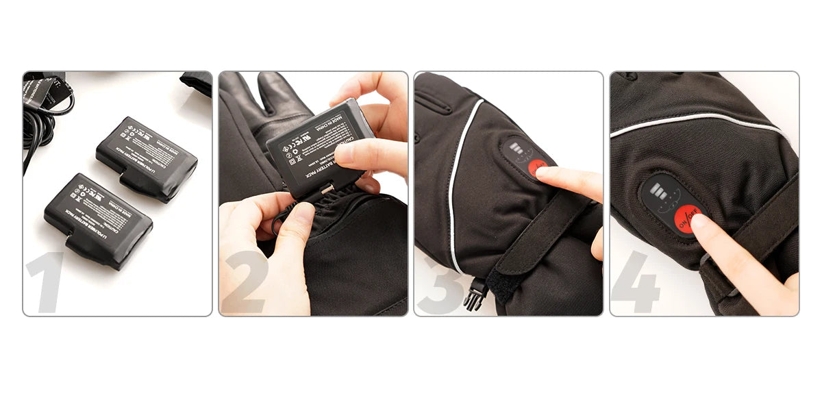 SAVIOR HEAT Rechargeable Heated Gloves for Men Waterproof Women  Thermal Gloves for Motorcycle Ski Cycling Electric Battery