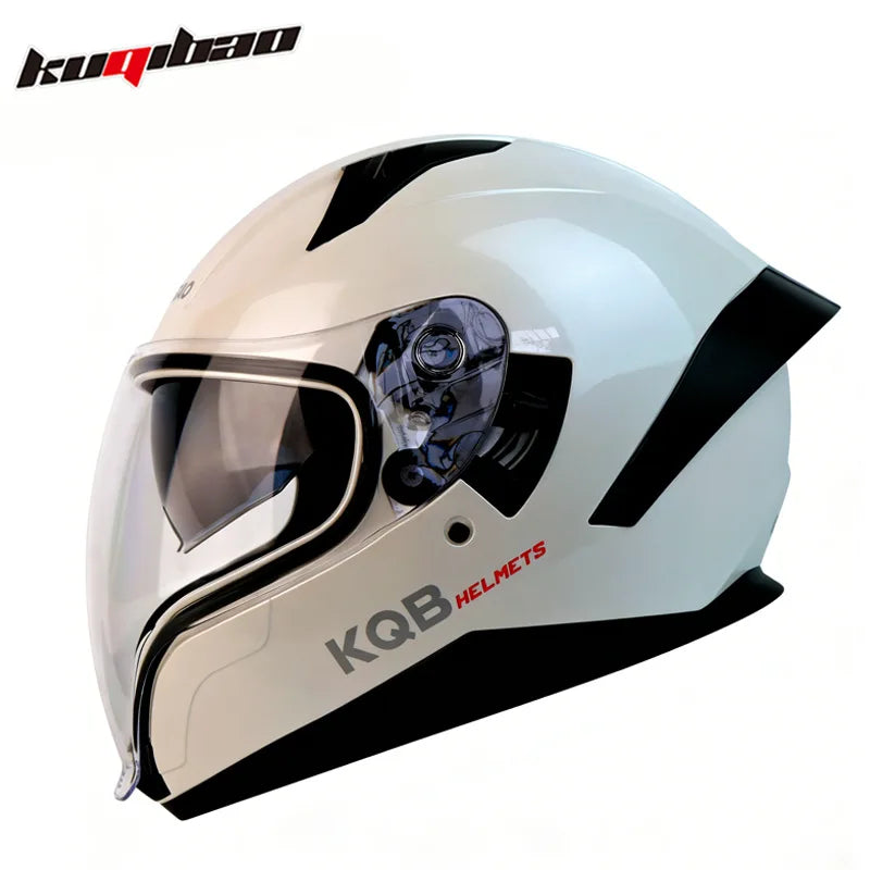 KQB Modular Helmets – Flip-Up Full Face Motorcycle Helmet, Dual Sun Visor & Colorful Lens, All-Season Unisex