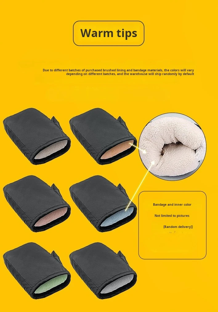 PU Handlebar Muffs Black – Style A or B