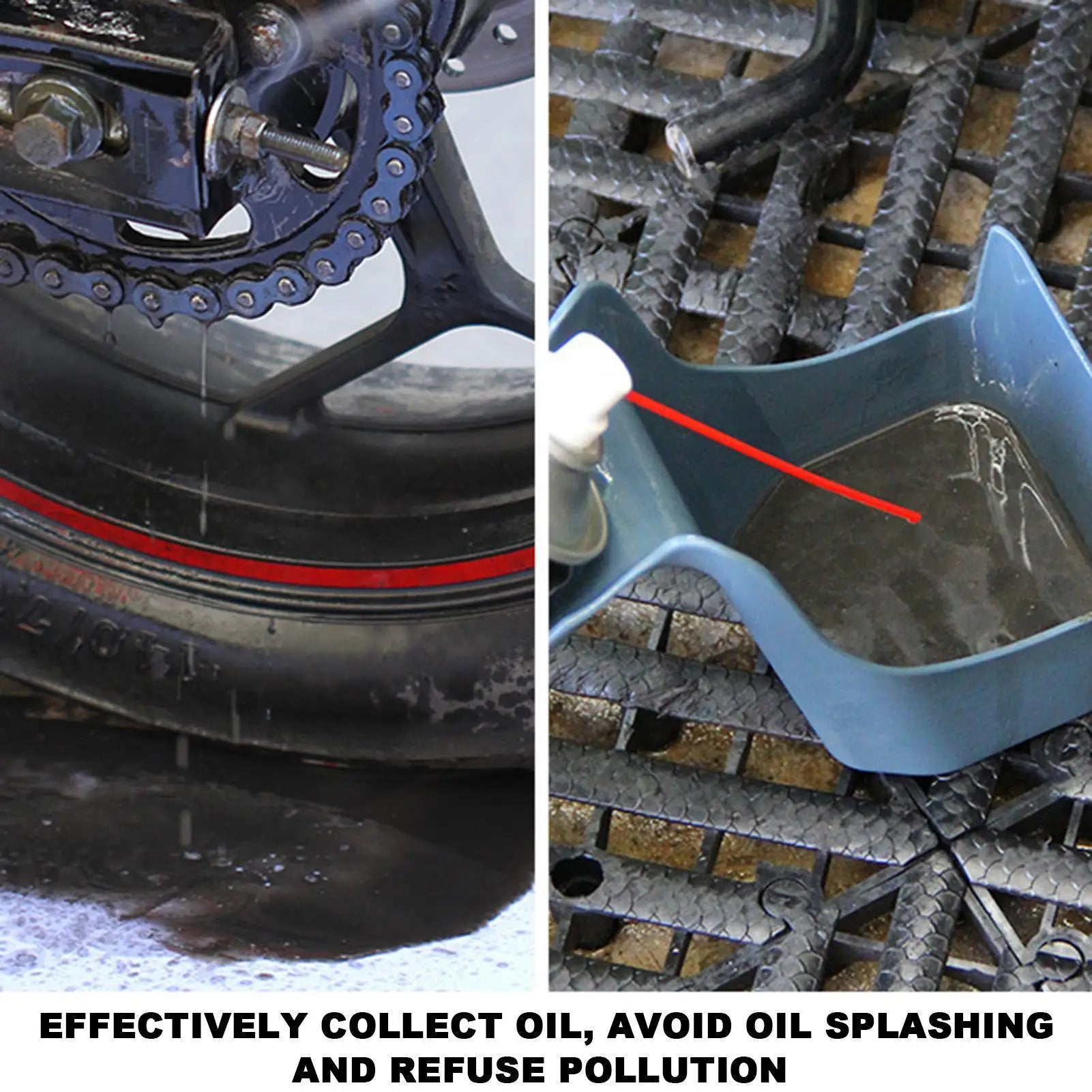 Motorcycle & Bicycle Chain Oil Storage Splash-Proof Tool Box with Brush – ABS Chain Scrubber & Dirt Cleaner Kit for Mountain Road Folding Bike – $10