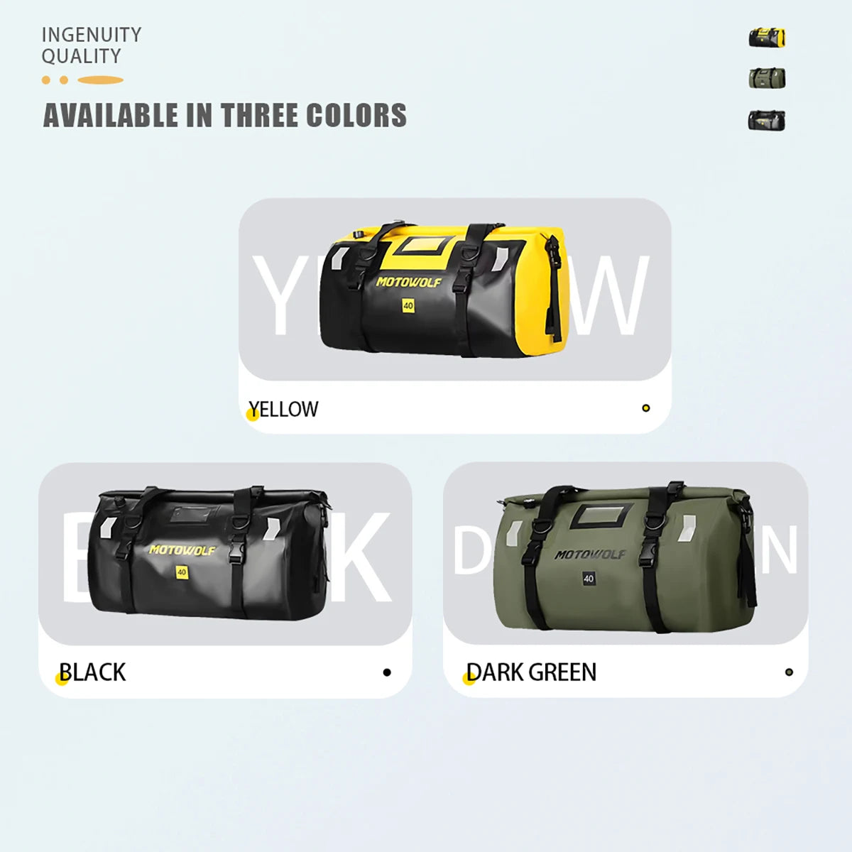 Motorcycle Backpack – Waterproof 20L/40L/66L Dry Travel Bag
