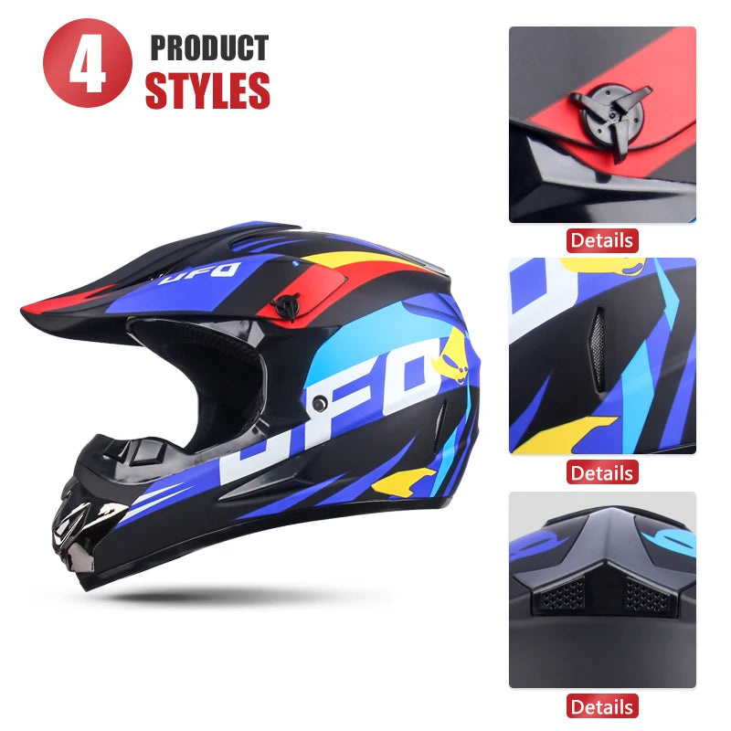 Full Face Motocross Helmet – MTB, Off-Road, Racing & Downhill Riding