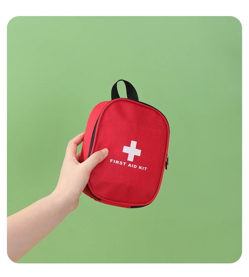 Outdoor Portable First Aid Kit Emergency Bag Household Medicine Storage Bag Partitioned Medical Cabinet Single-Shoulder Backpack