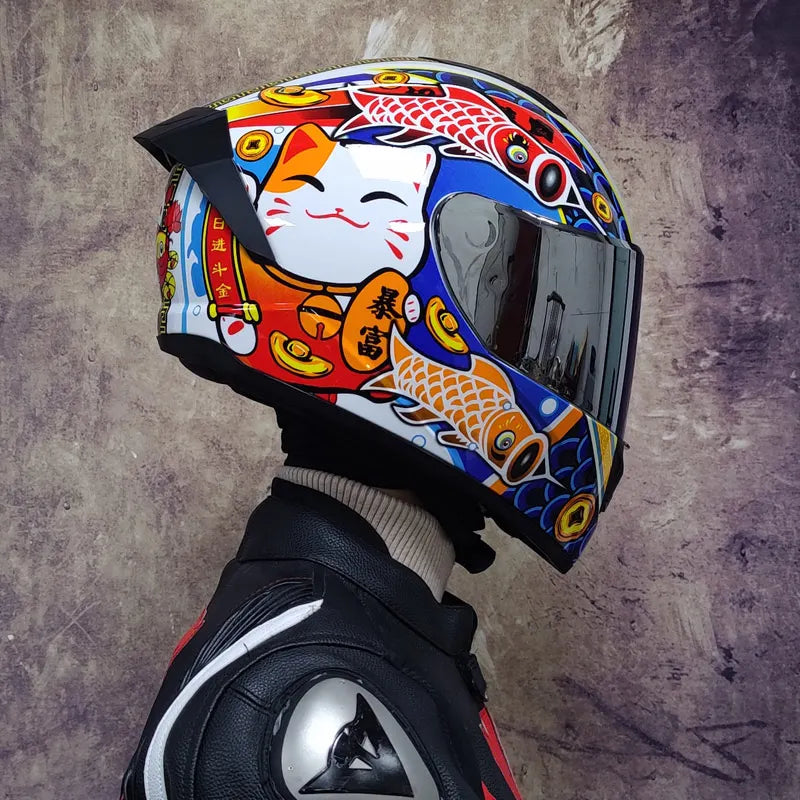 Winter Warm Full Face Helmet with Double Visor