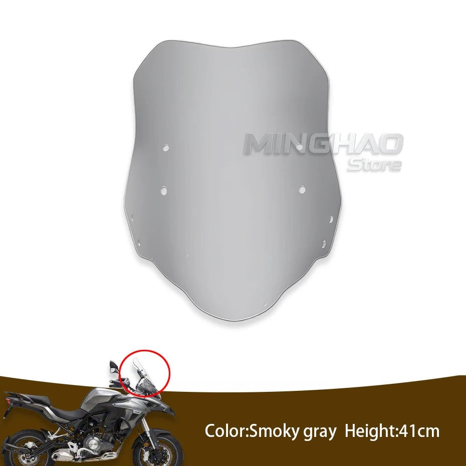 Motorcycle Windshield – Double Bubble Wind Deflector for Benelli TRK502/TRK502X