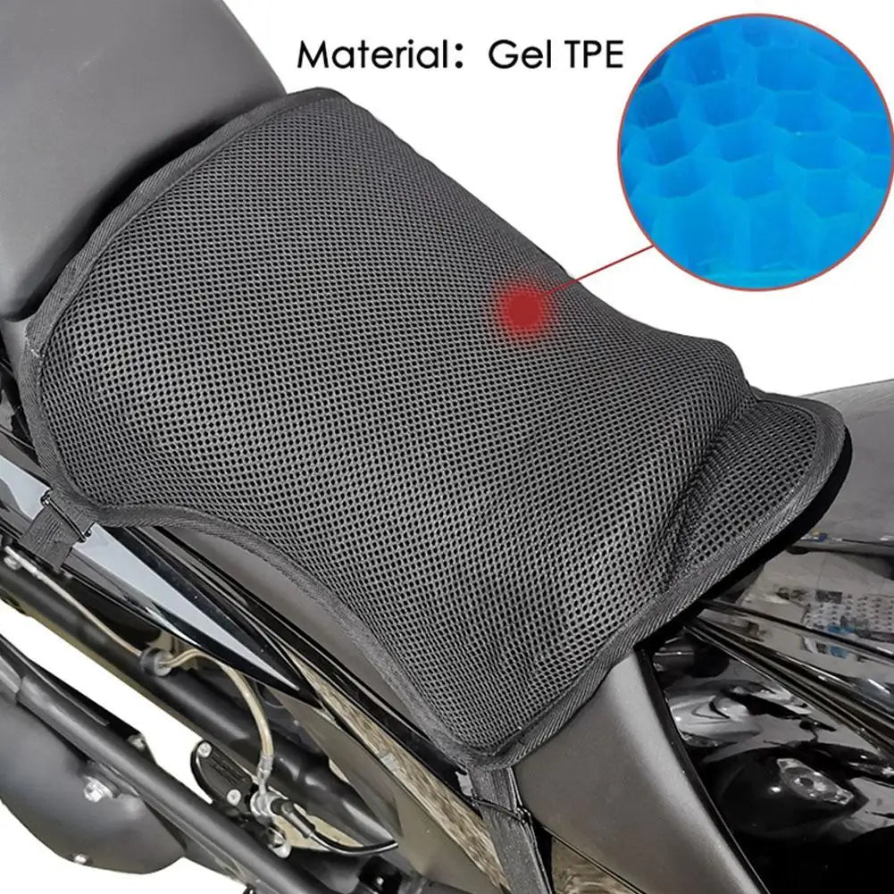 Motorcycle Seat Cushion – Gel Pad Breathable Anti-Slip Heat Insulation