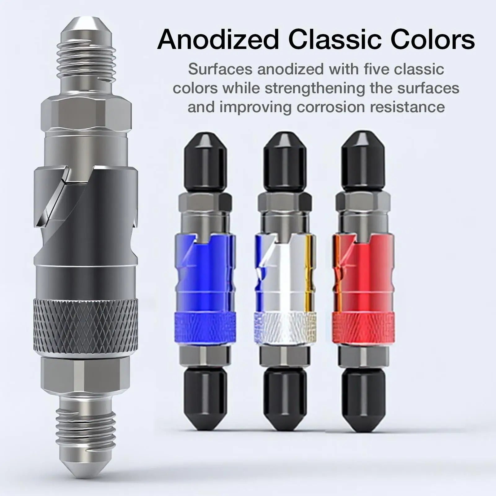 Motorcycle Brake Line Quick Disconnect Fitting – Brake Line Tools – Oil Cutoff Port Connector for Motorbike and Race Car Hydraulic Brake System – Red Silver Blue Black – from $29