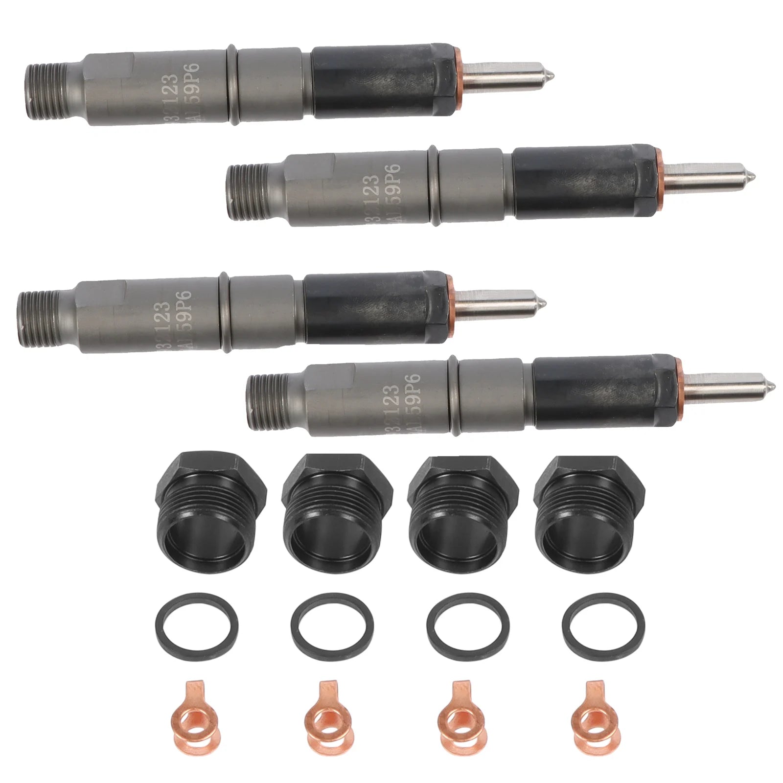 4pcs NEW Fuel Injectors NozzleS 3932123 Replacement for Cummins 4BT 3.9L Diesel Engine Truck with 3 Months Warranty