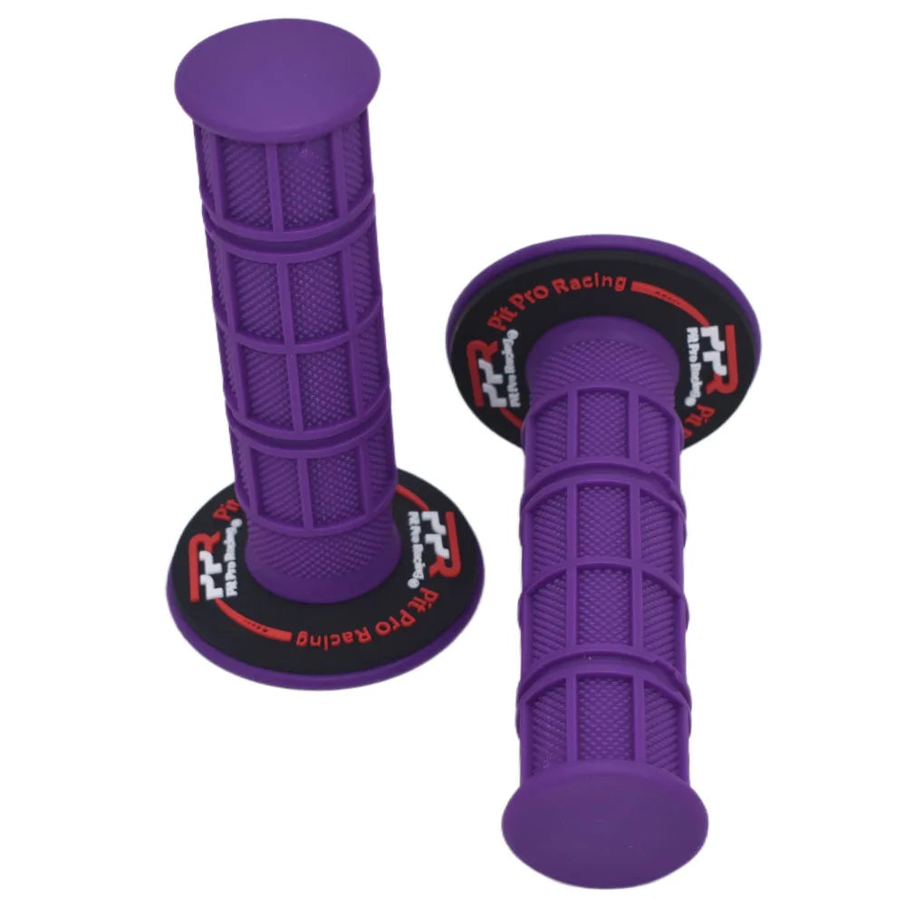 Pit Pro Racing Dirt Bike Handlebar Grips Colourful Soft Rubber Left 22mm Right 24mm Universal Anti-Slip Racing Grips for Pit Bike Motocross ATV Motorcycle – 21 Colors Ships from US/AU/DE (1 Pair)