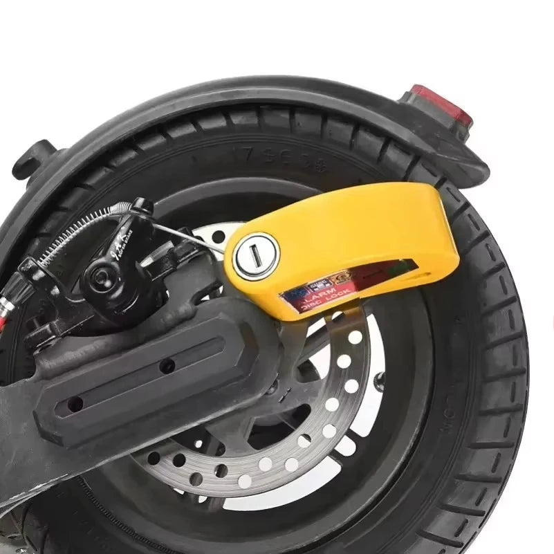 Motorcycle Bicycle Scooter Alarm Lock Wheel Disc Brake Waterproof Anti-Theft Aluminum Alloy Safety Brake Lock Moto Accessories – 5 Styles