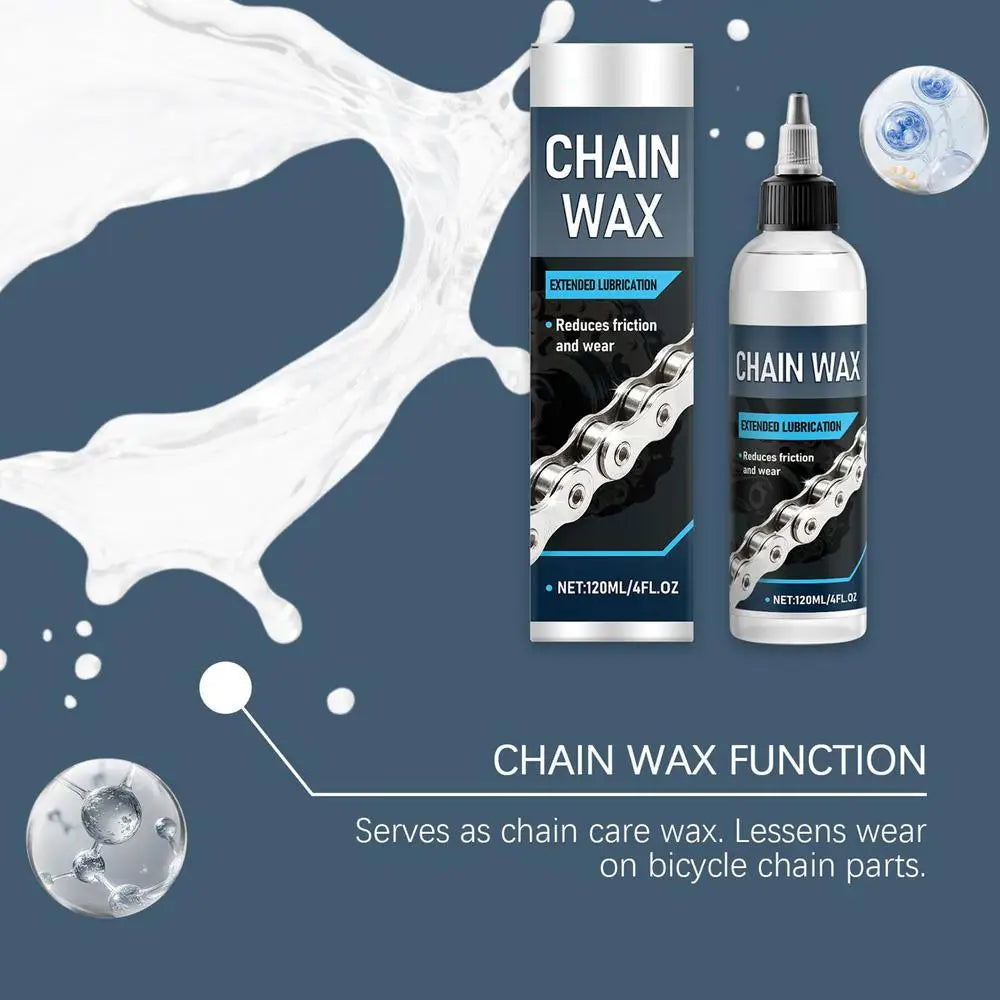 Bike Chain Lube Wax-Based 120ml – MTB Bicycle Lubricant Dry & Wet Conditions Motorcycle Chain Maintenance – $20
