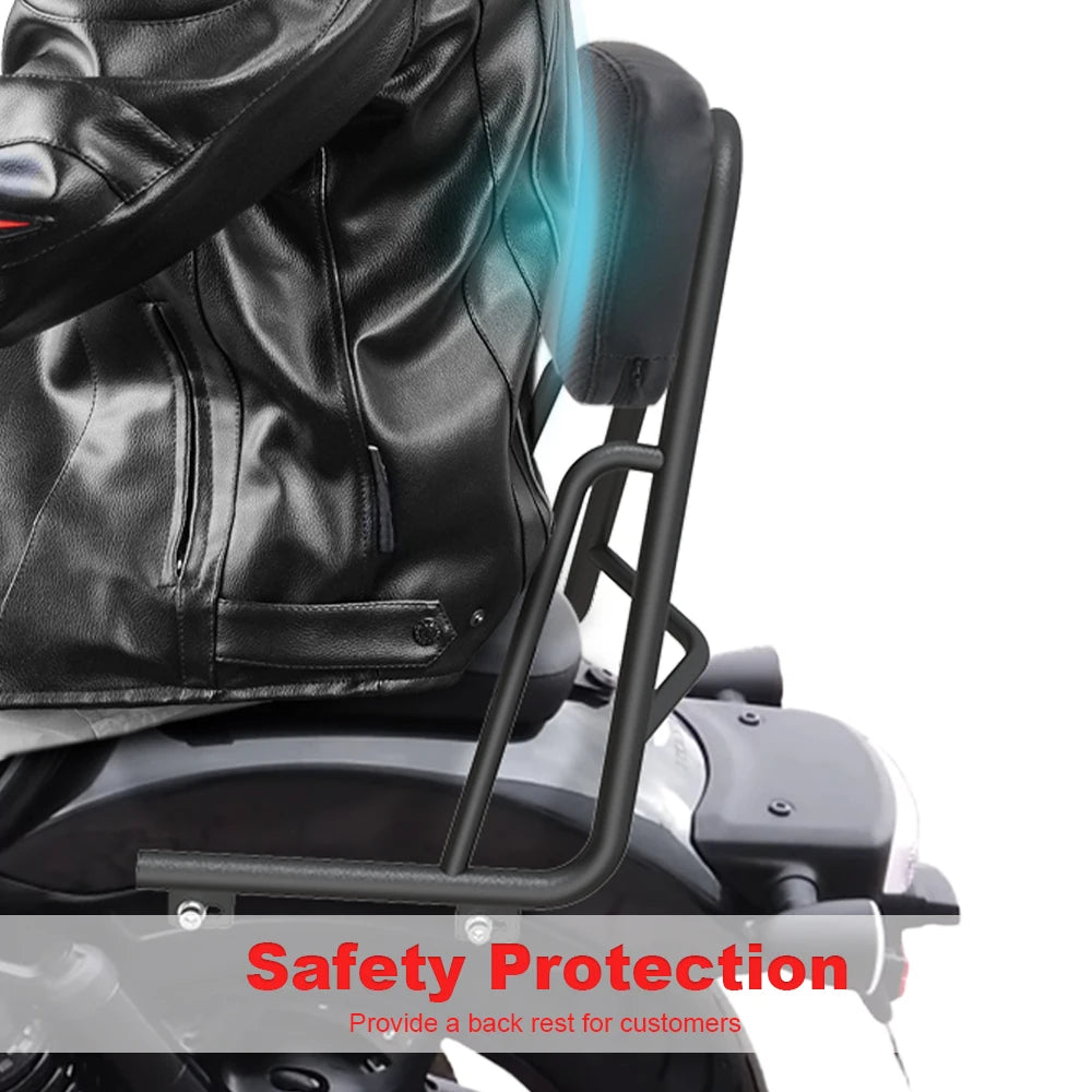 Motorcycle Passenger Sissy Bar Backrest with Cushion Pad CMX1100 CMX 1100 2021 2022 2023 2024 2025 Fit For Honda