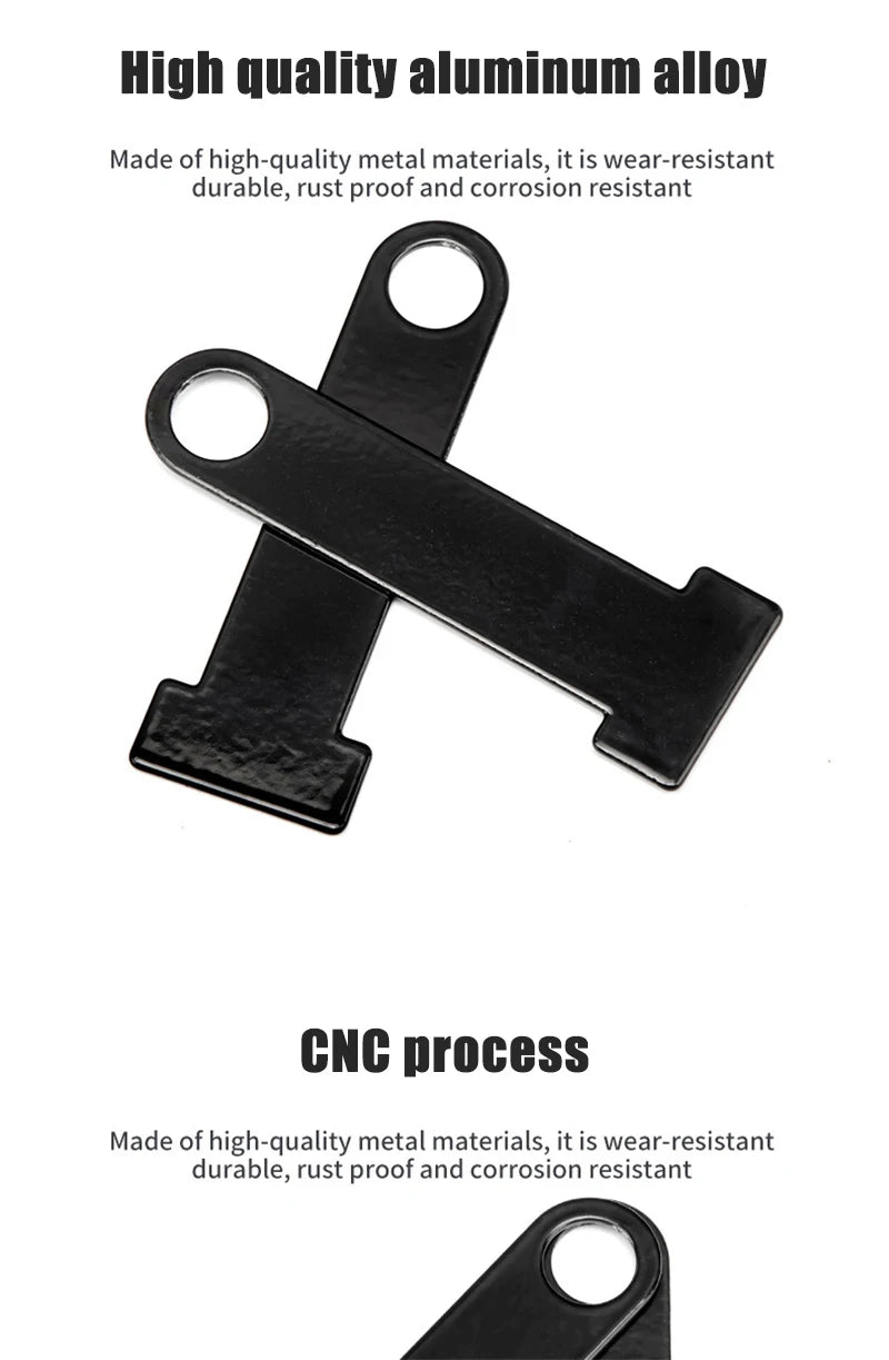1 Pair Motorcycle Helmet Lock Buckle Anti-Theft Quick Release Fastener Secure Connector for Dirt Bike ATV Motorcycle Accessories – CNC Aluminum Alloy Black