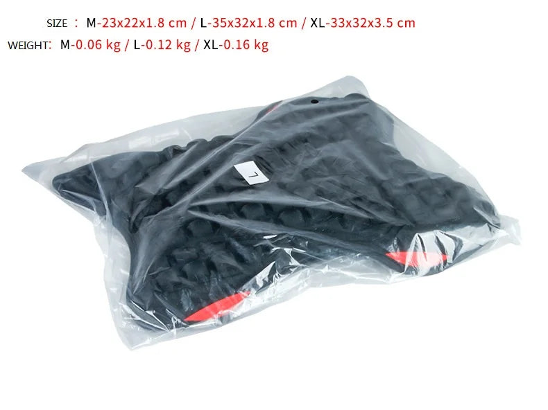 Black Comfort Gel Motorcycle Seat Pad Breathable Universal Shock Absorbing Cushion Bike Seat Cover for Advanced Mountain Riding
