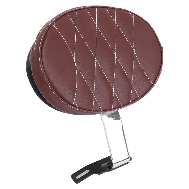 Motorcycle Adjustable Plug In Driver Backrest Rider Sissy Bar Pad For Harley Dyna Softail Electra Road Street Glide Road King